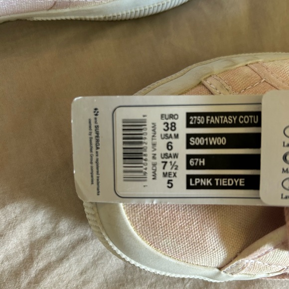 NWT Superga Pink TieDye Sneakers - Picture 8 of 11